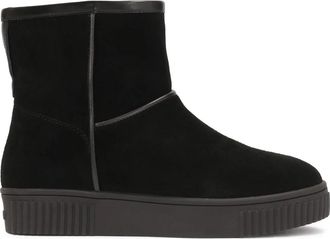 Kazar Zwarte su&egrave;de enkellaarsjes voor de sneeuw - Dames - Winterlaarzen - Zwart - 38 EU - Su&egrave;de - Schoenen
