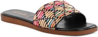 Seychelles Palm Oasis Slide Sandal in Black Multi at Nordstrom, Size 6.5