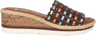 Ara Multicolor Sleehak Sandalen - Dames - Sleehakken - Bruin - 36 EU - Leer - Schoenen