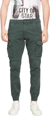Gas Tapered Broeken - Heren - Slim Fit Broeken - Groen - XS - Katoen - Broeken