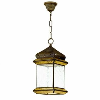 Fabrilamp My Lamp - Doppio Sospensione 1l. Marrone/beige Cilind (50/40/reg)