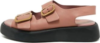 Tod's Sandali in pelle con doppia fibbia - Rosa