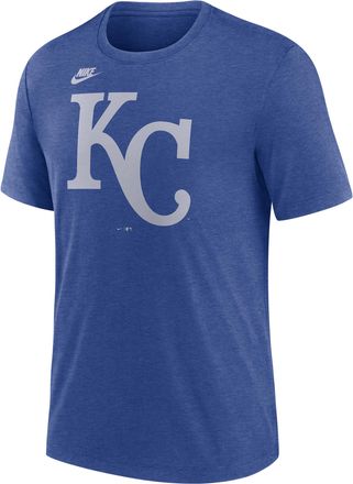Nike Kansas City Royals Cooperstown Logo Nike Mens MLB T-Shirt in Blue | NJFDEX49KCA-70U