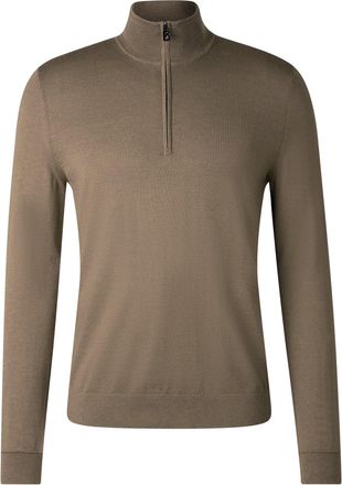 Bogner Ouri Virgin Wool Troyer for men - Brown - XXL