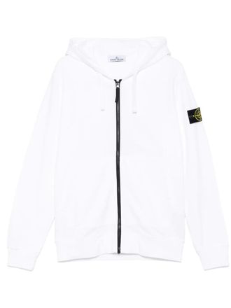 Stone Island Compass-badge hoodie - White