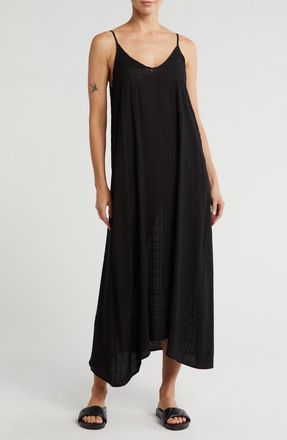 Nordstrom Rack Textured Flowy Cover-Up Dress in Black at Nordstrom Rack, Size X-Small