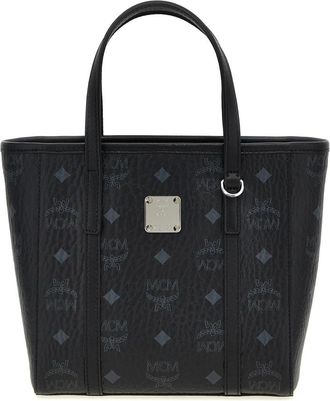 MCM Toni Mini Shopping Bag - Dames - Shoppers - Zwart - ONE Size - Katoen - Tassen