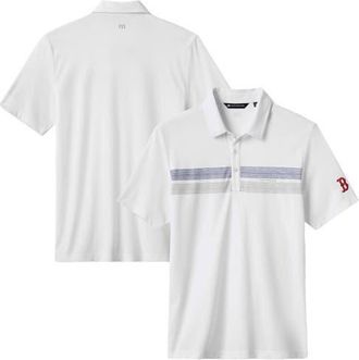 Travis Mathew Mens TravisMathew White Boston Red Sox Top Recruit Tri-Blend Polo at Nordstrom, Size Xx-Large