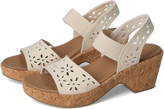 Skechers Brystol - Beach Bliss Womens Sandals Natural : 5.5 B - Medium, Canvas/Synthetic