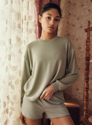 Twik Womens Oversized soothing tone sweater
