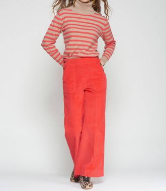 Vilagallo Womens Muriel Pants In Orange