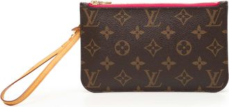Louis Vuitton Pre-owned Womens Monogram Neverfull Pouch - Brown Textile - One Size