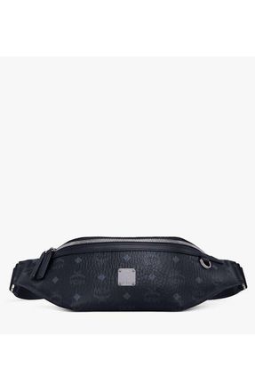 MCM Medium Fursten Belt Bag in Visetos in Black at Nordstrom