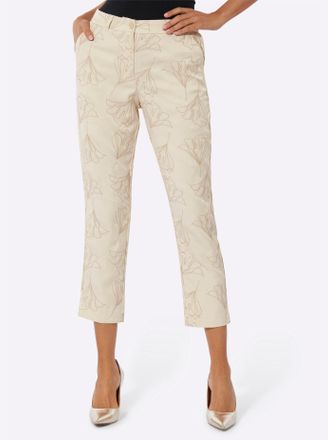 Cr&eacute;ation L Bequeme Jeans CREATION L, Damen, Gr. 36, sand, 100% Lyocell, unifarben, 7/8-L&auml;nge, Jeans Bequeme Jeans