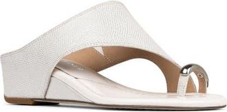 Donald J Pliner Vesna Toe Loop Wedge Sandal in Porcelain at Nordstrom, Size 9.5