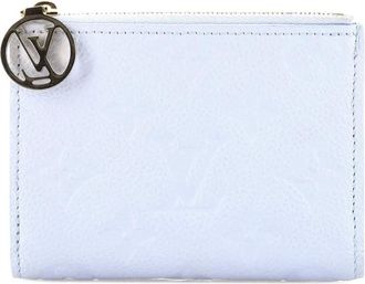 Louis Vuitton Portafoglio compatto Lisa in pelle Monogram Empreinte - Blu