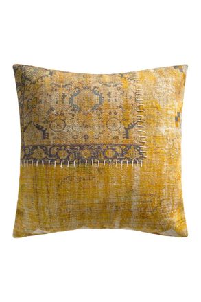 Calma House Funda de coj&iacute;n color mostaza 60x60