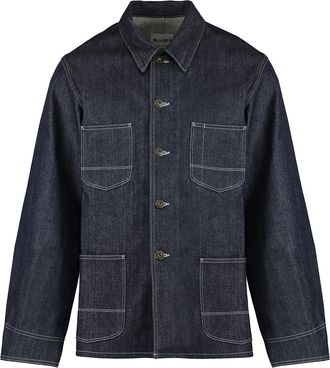 Moorer Neil Overshirt In Denim