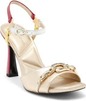Karl Lagerfeld Danessa Ankle Strap Sandal in Gold Multi at Nordstrom Rack, Size 9.5