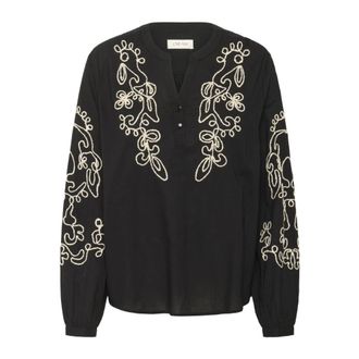 Cream Dames, Blouses & Shirts, Zwart, Maat: XL