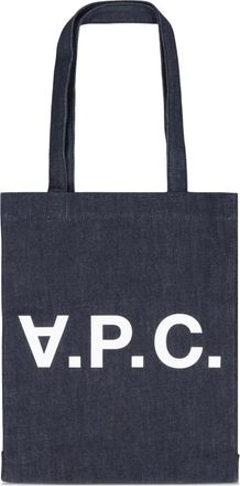 A.P.C. logo laure tote bag - unisex - Cotton - One Size - Blue