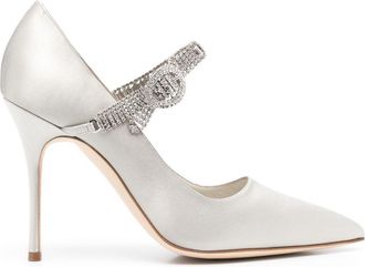 Manolo Blahnik 105mm Hamedi pumps - Grey