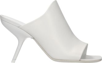 Ferragamo &Auml;ra Damens Sandalen aus wei&szlig;em Leder/optischem Wei&szlig;