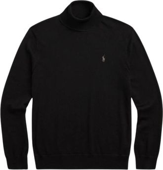 Ralph Lauren Roll Neck Turtleneck - Heren - Coltruien - Zwart - XL - Wol - Truien & Vesten