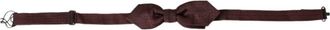 Dolce & Gabbana Zijden Vlinderdas - Heren - Accessoires - Rood - ONE Size - Leer - Accessoires