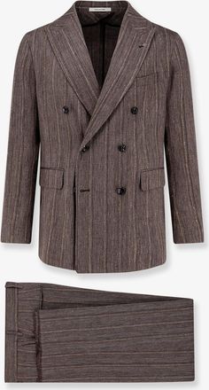 Tagliatore Abito doppiopetto in misto lino - TAGLIATORE - gender_Man