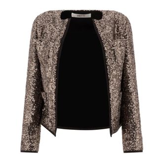 F.it Light Jackets, female, Black, Size: 2XS Three-Button Fitted Jacket