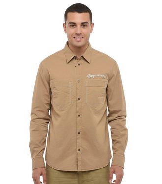 Dsquared2 Beige Regular Logo Shirt