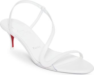 Christian Louboutin Rosalie Slingback Sandal in Bianco at Nordstrom, Size 11.5Us
