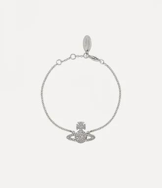 Vivienne Westwood Grace Bas Relief Bracelet Silver Cubic Zirconia Women