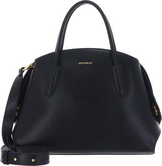 Coccinelle shoulder bag cross body bag Tylde Calf Handbag Smooth Leather Noir black