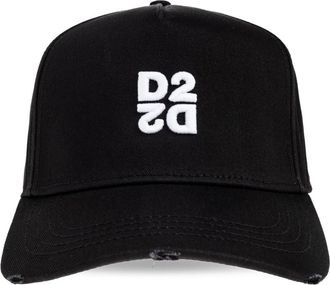 Dsquared2 Baseball Cap - Heren - Petten - Zwart - ONE Size - Katoen - Accessoires
