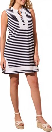 Tribal Sleeveless Classic Tunic Dress In Jet Blue