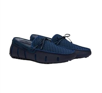 Swims Mens Woven Driver Loafer In Navy