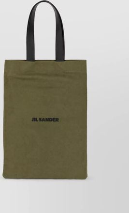 Jil Sander canvas shoulder bag