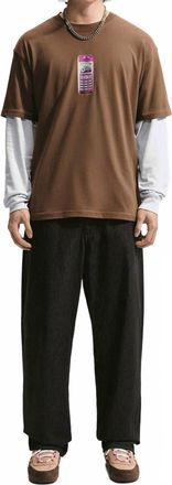 Nike Mens Sb Dumbphone T-Shirt In Mosswood Brown