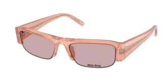 Miu Miu MUB07SF Asian Fit 20I60V Womens Sunglasses Pink Size 54