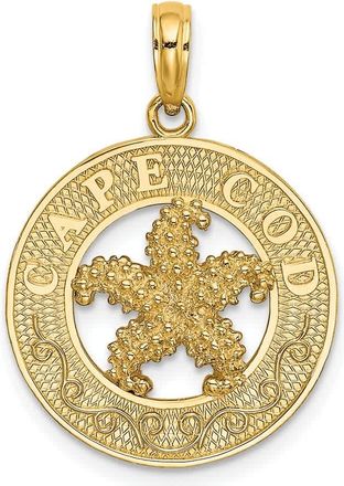 Diamond2Deal 14k Yellow Gold CAPE COD Starfish Charm