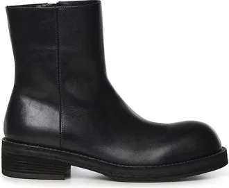 Ann Demeulemeester Helfred Leather Ankle Boots