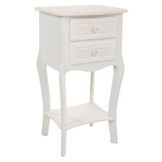 Wanderlust Deco Wanderlust Deco - Mesita De Noche De Madera De 2 Cajones 38x31,3x71