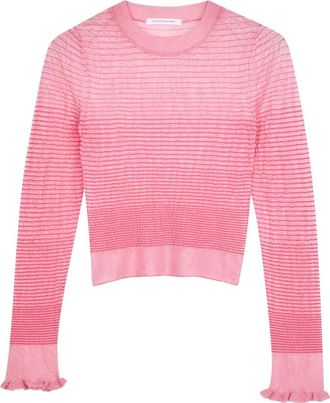 Cecilie Bahnsen Ronde hals gebreide kleding - Dames - Ronde hals truien - Roze - L - Truien & Vesten