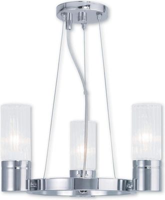 Livex Lighting Discontinued Livex Midtown 3-Light Polished Chrome Mini Chandelier