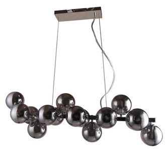 Netlighting Marbelio Modern 16 Light Globe Pendant Ceiling Light G9 in Grey