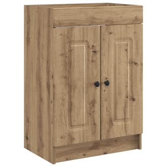vidaXL Cabinet Debajo Del Fregadero Roble Artisan 78,5 X 37,5 X 81 Cm Vidaxl