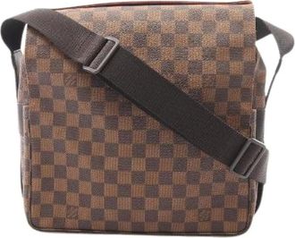 Louis Vuitton Pre-owned Cross Body Bags, female, Brown, Size: ONE SIZE Pre-owned Naviglio Damier Shoulder Bag