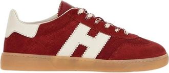 Hogan Cool Allacciato H - Dames - Sneakers - Rood - 36 1/2 EU - Leer - Schoenen
